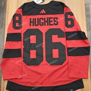 New Jersey Devils 2024 Stadium Series Hughes 86 RARE SZ 52 Hockey Jersey